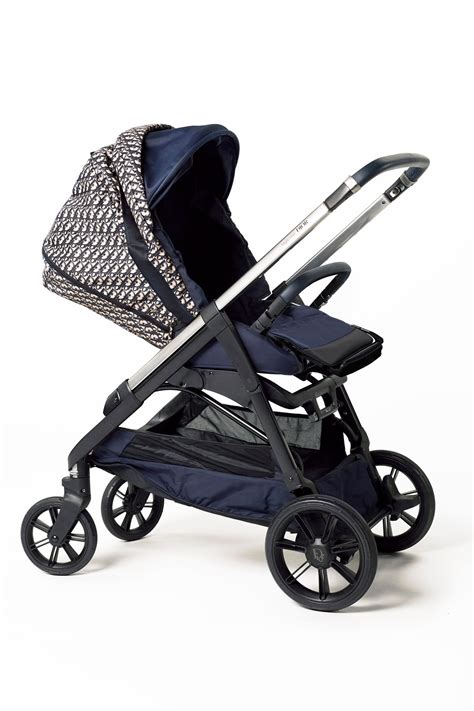 dior pra.|Dior toile baby stroller.